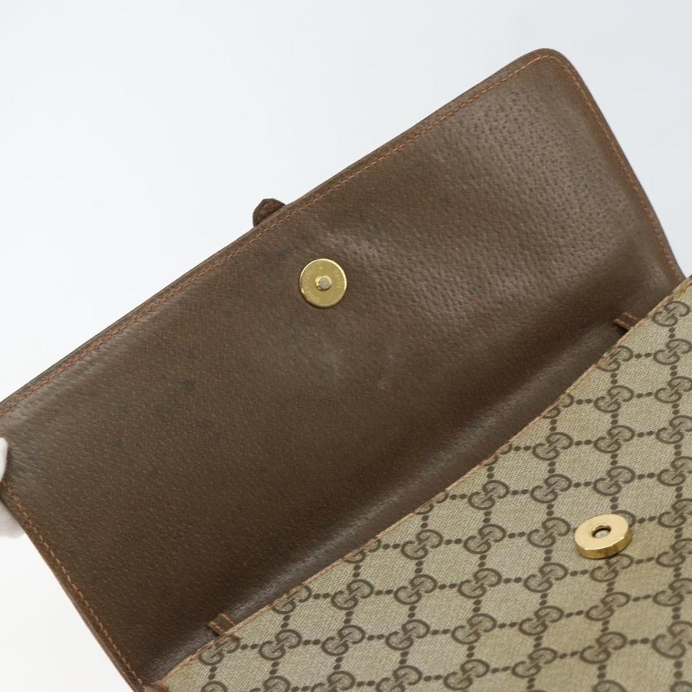 GUCCI GG Supreme Clutch Bag Beige Gold 89 02 050 Auth bs29617 - Picture 9 of 16